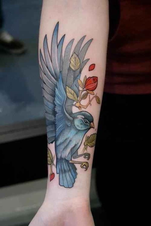 Insanely Gorgeous Blue Tattoos in Trend (41)