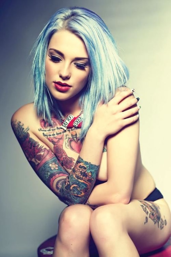 Insanely Gorgeous Blue Tattoos in Trend (43)