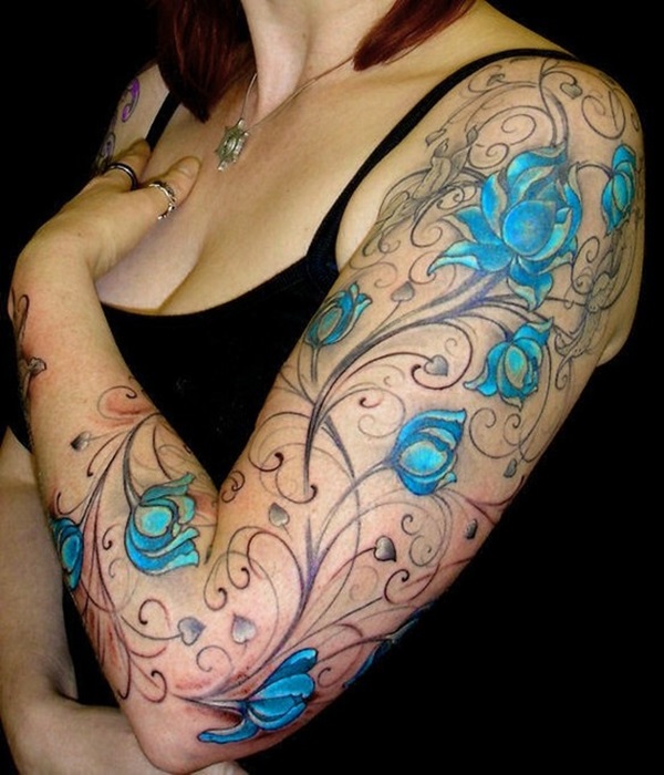 Insanely Gorgeous Blue Tattoos in Trend (7)