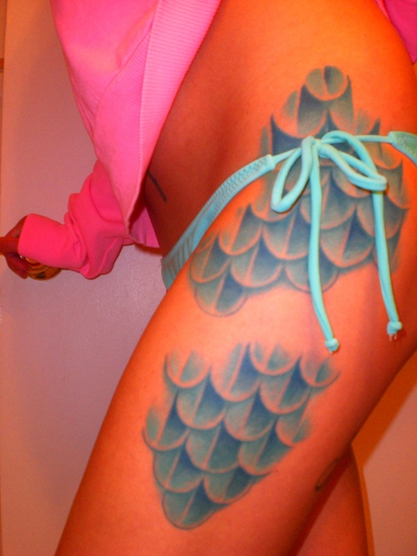 Mermaid Scales Tattoo Designs For Girls (14)