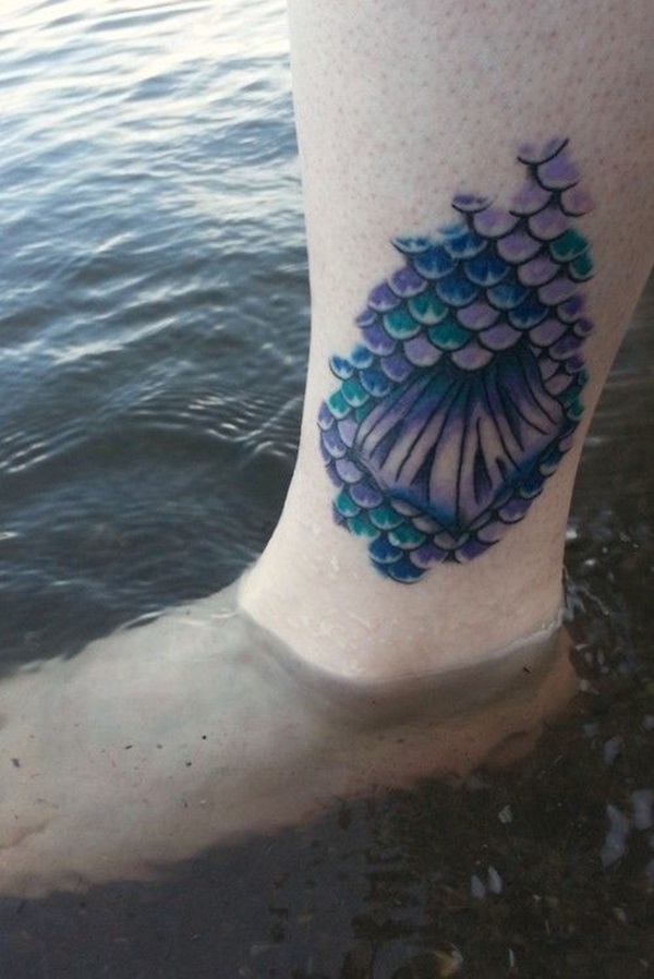 Mermaid Scales Tattoo Designs For Girls (25)