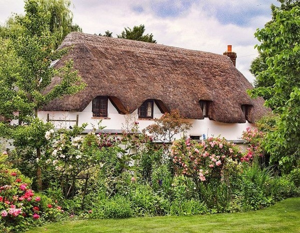 Beautiful thatch roof Cottage House Designs (25)