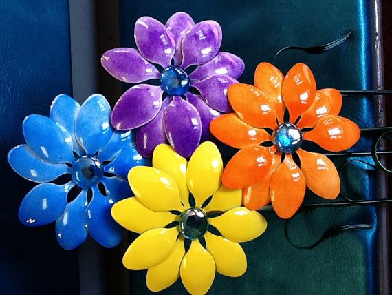 plastic flower art 15