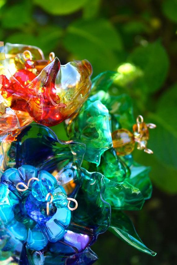 plastic flower art 16