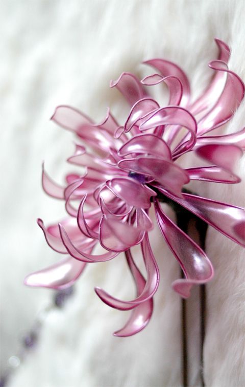 plastic flower art 19