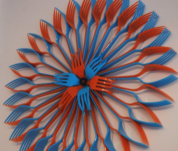 plastic flower art 5