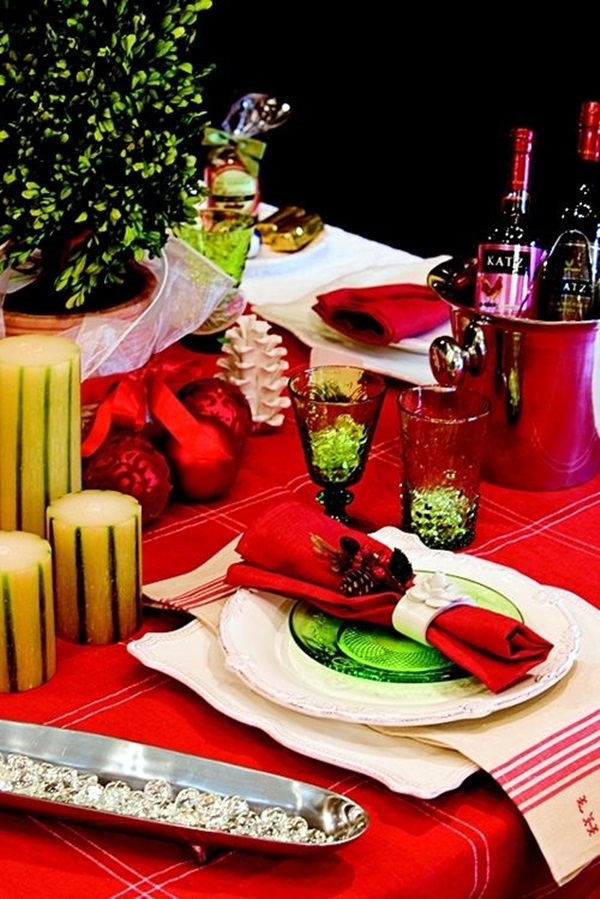 christmas table decoration ideas (15)