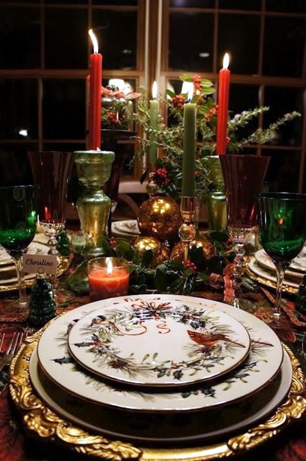 christmas table decoration ideas (23)