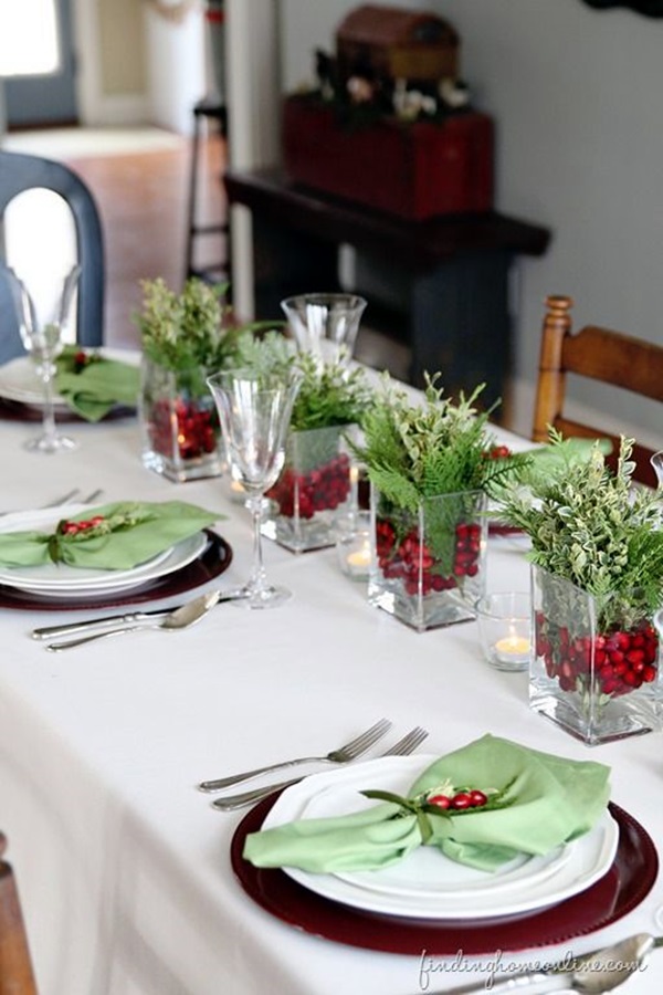 christmas table decoration ideas (9)