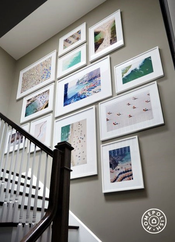 Unique wall photo display Ideas For You (26)