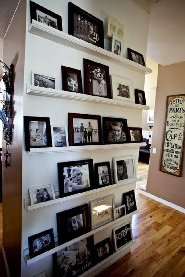 Unique wall photo display Ideas For You (27)