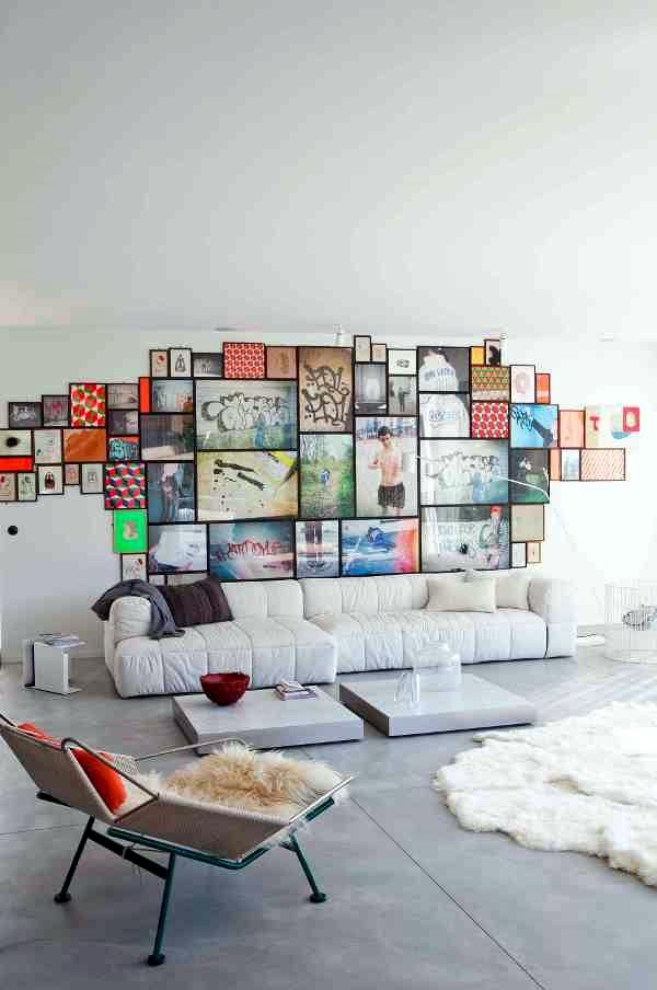 Unique wall photo display Ideas For You (28)