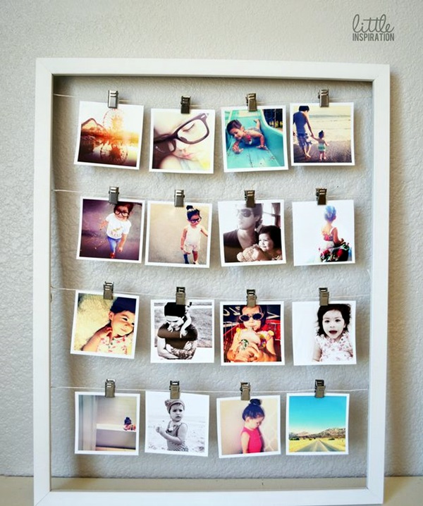 Unique wall photo display Ideas For You (34)