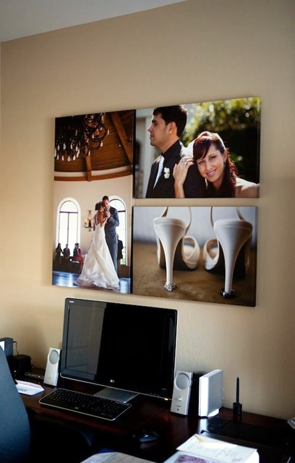 Unique wall photo display Ideas For You (36)