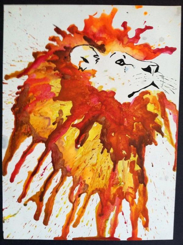 melted crayon art 27