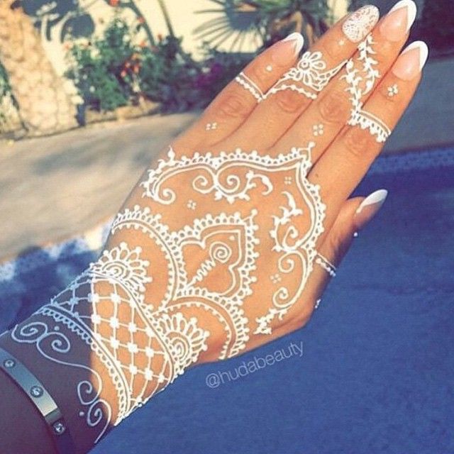 white henna designs 1