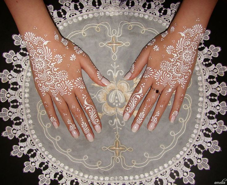 white henna designs 19