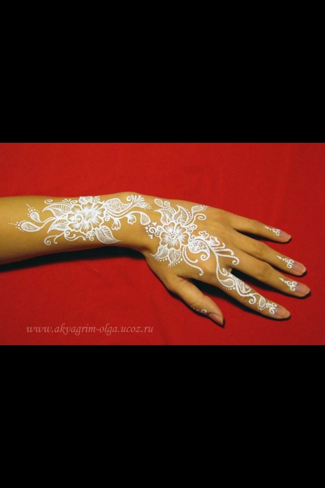 white henna designs 20