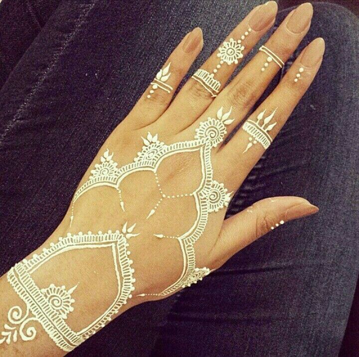 white henna designs 3