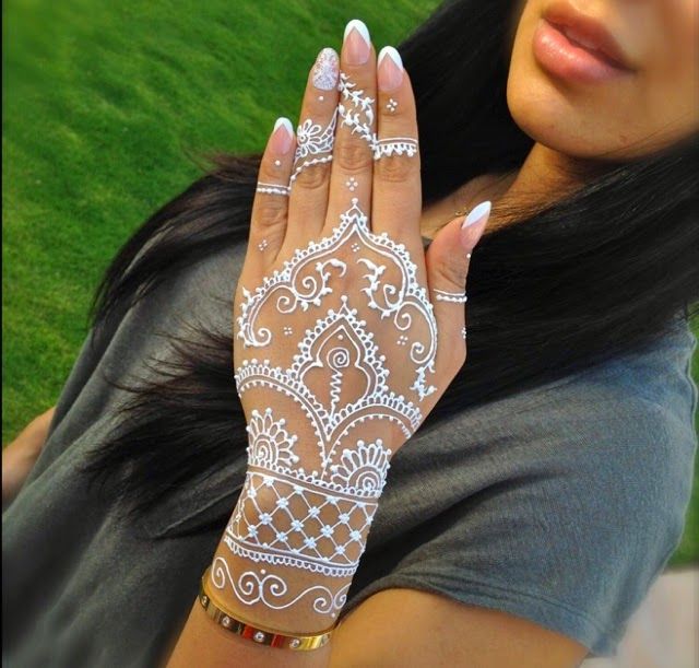 white henna designs 7