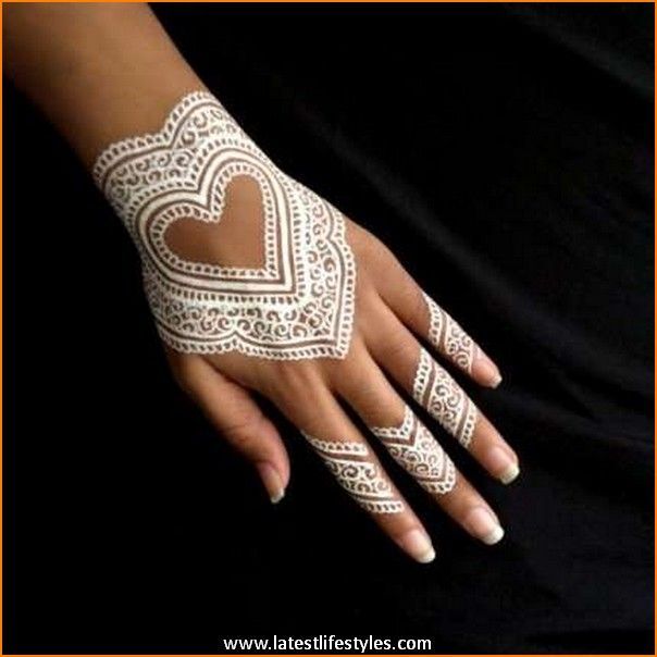 white henna designs 8