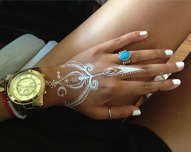 white henna designs 9