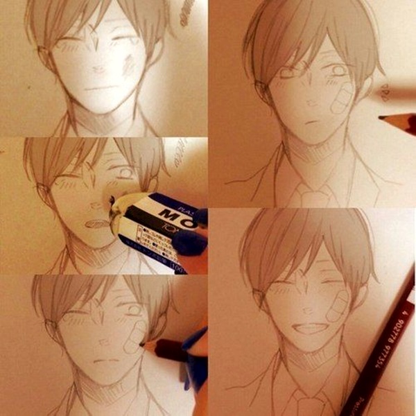 Amazing Anime Drawings And Manga Faces (4)