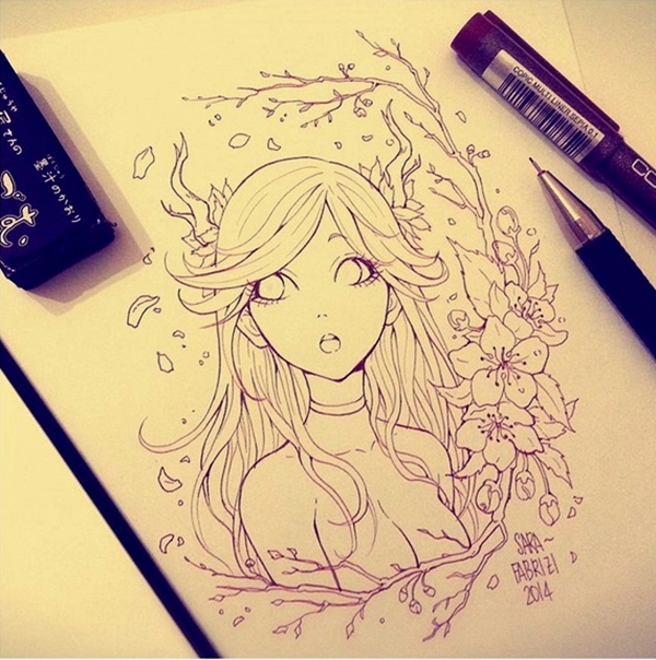 Amazing Anime Drawings And Manga Faces (7)