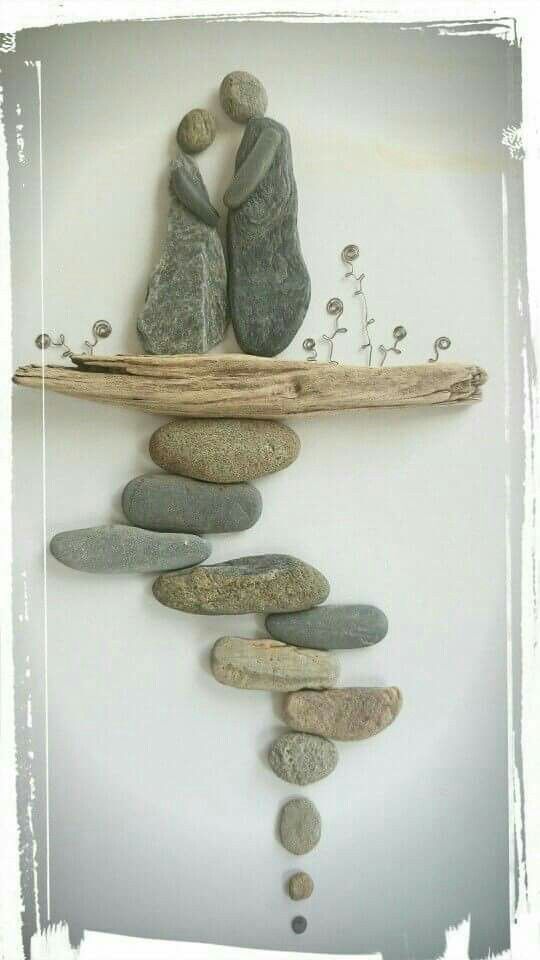 rock and pebble art 14