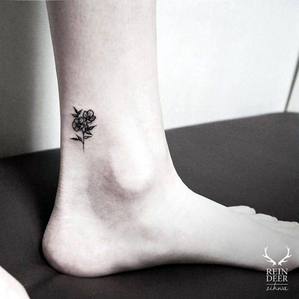 Cute and Tiny Ankle Tattoo Designs For 2016 (18)