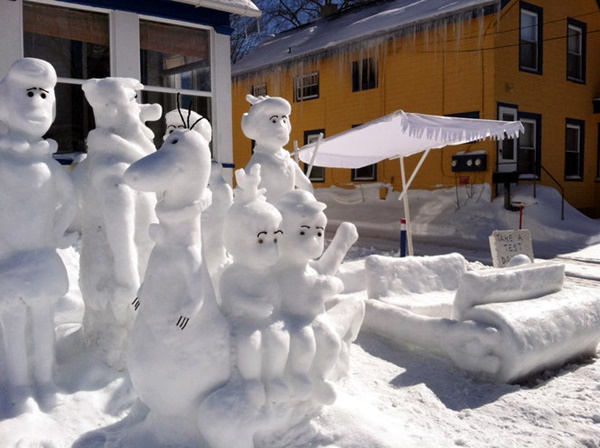 Realistic Snow Art Sculptures Winter Creations (23)