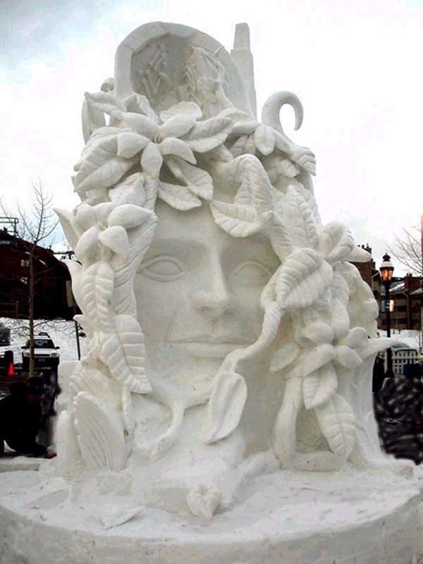 Realistic Snow Art Sculptures Winter Creations (26)