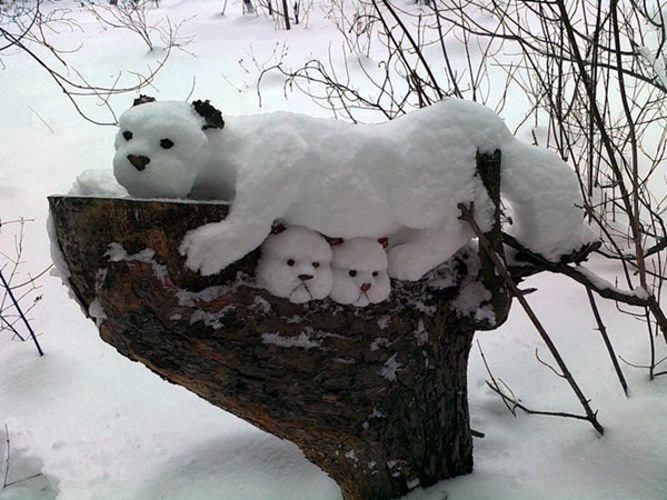 Realistic Snow Art Sculptures Winter Creations (31)