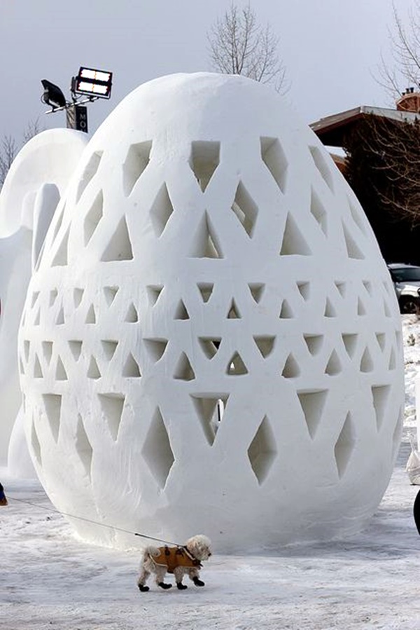 Realistic Snow Art Sculptures Winter Creations (34)