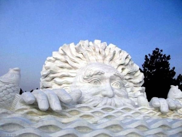 Realistic Snow Art Sculptures Winter Creations (4)