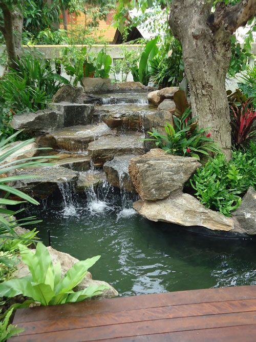 backyard waterfall 1