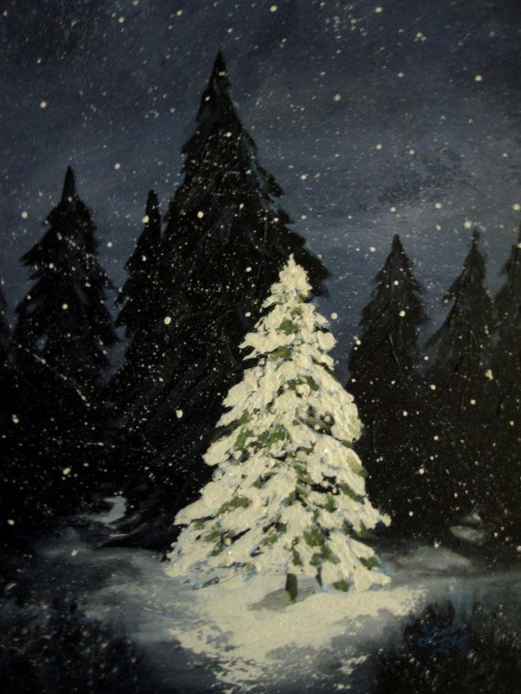 winter landscape painting 11