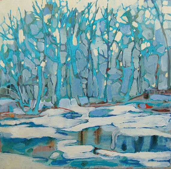 winter landscape painting 17