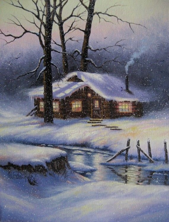 winter landscape painting 19