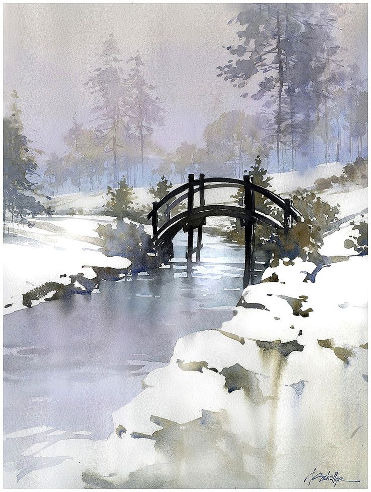 winter landscape painting 23