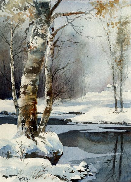 winter landscape painting 25
