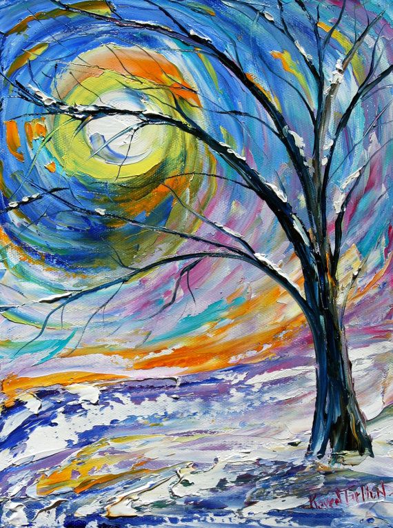 winter landscape painting 26