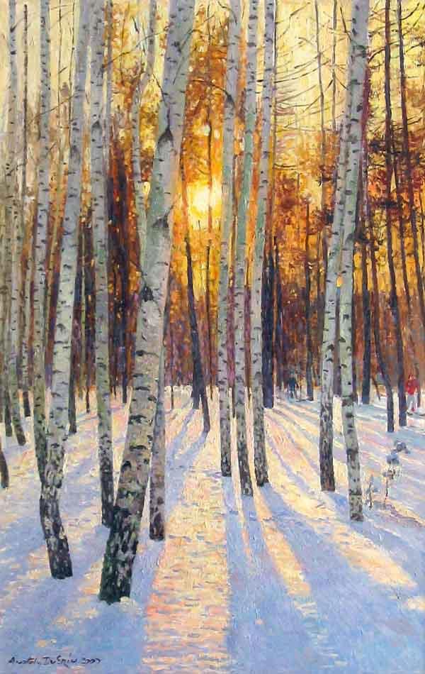 winter landscape painting 7