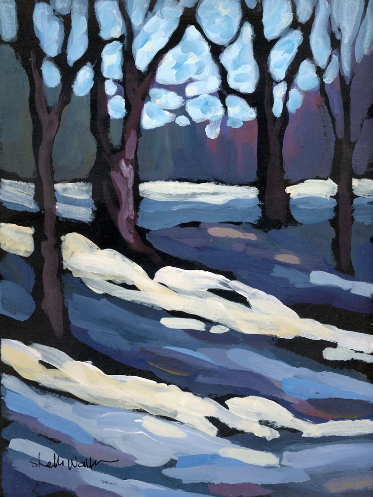 winter landscape painting 9