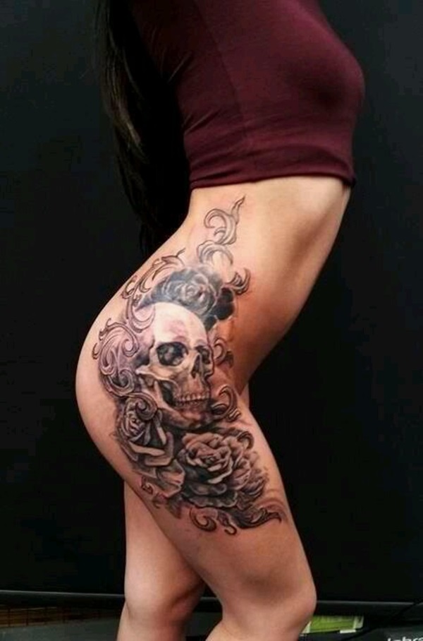 Pin by sandrine möschler on Tattoo ideen | Leg tattoos women, Thigh tattoos  women, Front thigh tattoos