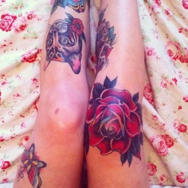 50 Amazing Knee Tattoo Design Ideas - Bored Art