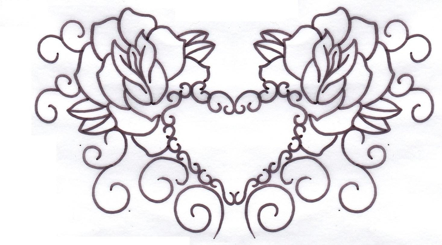 free stencil tattoos 17  Roses drawing, Rose tattoo stencil, Rose stencil