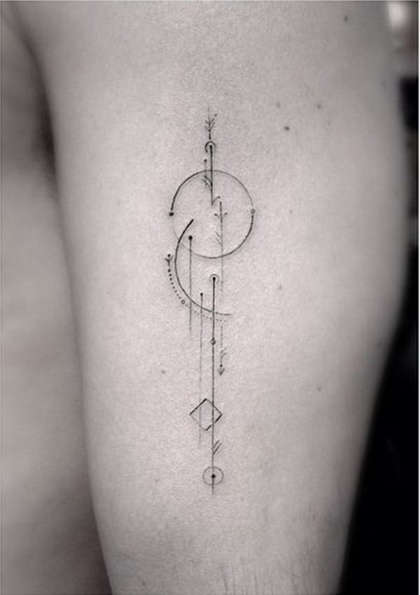 40 Original Line Tattoo Designs Page 3 Of 3 Bored Art