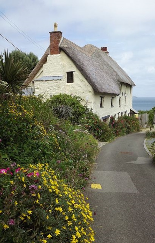 40 Beautiful Thatch Roof Cottage House Designs