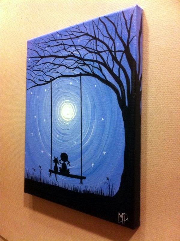 Gorgeous cool designs to paint on canvas 30 More Canvas Painting Ideas